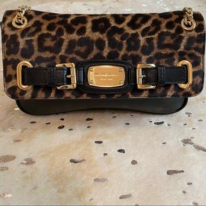 Michael Kors Cheetah with Leather Trim Bag